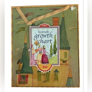 eeBoo Keepsake Growth Chart “Up in the Castle” New
